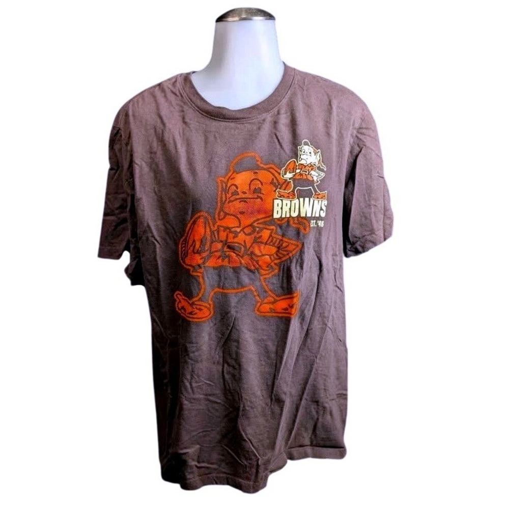 The Nike Tee~Cleveland Browns~Short Sleeve T-Shirt~Mens XL~Brownie The Elf Retro